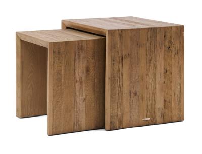 Rivièra Maison Bijzettafel 'Sant Mateu' Eikenhout, Set van 2 stuks Rivièra Maison Bijzettafel 'Sant Mateu' Eikenhout, Set van 2 stuks