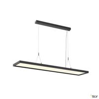 SLV Led kantoor hanglamp Worklight Dali 57w - 4000K - 120cm zwart 1005395