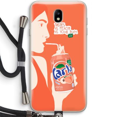 Peach please!: Samsung Galaxy J7 (2017) Transparant Hoesje met koord