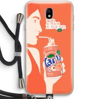 Peach please!: Samsung Galaxy J7 (2017) Transparant Hoesje met koord