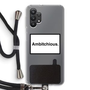 Ambitchious: Samsung Galaxy A32 5G Transparant Hoesje met koord