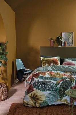 Beddinghouse Beddinghouse Begonia Dekbedovertrek Groen 200 x 200/220 cm + 2x 60 x 70 cm