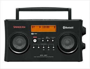 Sangean DPR-26 BT Transistorradio DAB+, VHF (FM) AUX, Bluetooth Acculaadfunctie Zwart