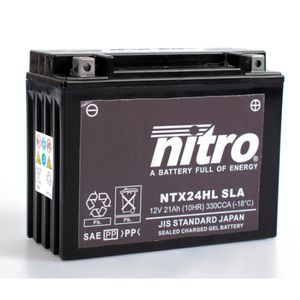NITRO Gesloten batterij onderhoudsvrij, Batterijen voor motor & scooter, NTX24HL-SLA