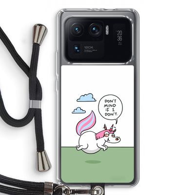 Unicorn: Xiaomi Mi 11 Ultra Transparant Hoesje met koord