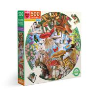 eeBoo Mushrooms and Butterflies Blokpuzzel 500 stuk(s) Kunst - thumbnail