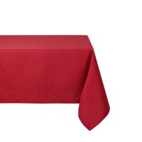 Stof Textiles Tafelkleed - 145 x 240 cm - diep rood - Eettafel tafellakens - polyester