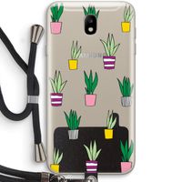 Sanseveria: Samsung Galaxy J7 (2017) Transparant Hoesje met koord