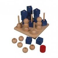 Houten 3 op een rij