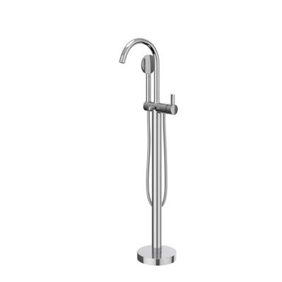 IVY Pact Badmengkraan Vrijstaand - draaibare uitloop - 150cm - Doucheslang - satin mist handdouche - Chroom 6303011