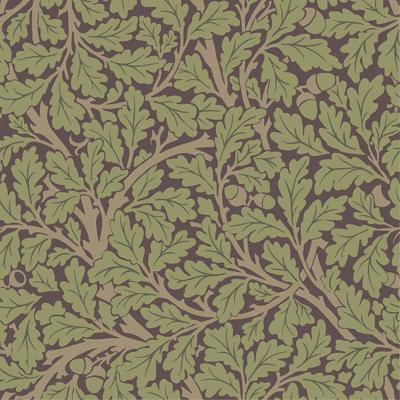Dutch Wallcoverings Hidden Treasures - Oak Tree Groen