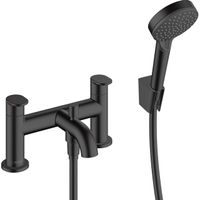 Hansgrohe Vernis badkraan 2-gats badrand met docuheset mat zwart 71461670