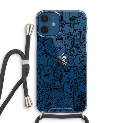 Vexx Black City : iPhone 12 mini Transparant Hoesje met koord