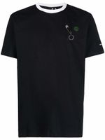 Raf Simons X Fred Perry t-shirt à détail d'épingle à nourrice - Noir