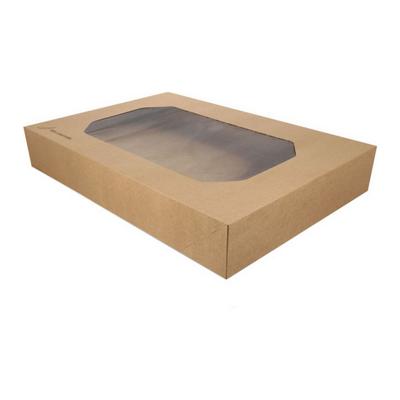 Cateringdoos - Bio Kraft Met Venster 56x32x8cm - 10 stuks