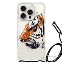 Back Cover iPhone 15 Pro Watercolor Tiger - thumbnail