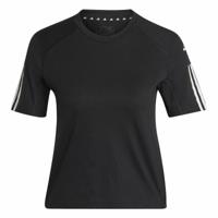 Dames-T-Shirt met Korte Mouwen Adidas Powerreact Zwart - Maat: S