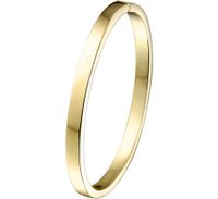 Armband Zilgold Bangle Geelgoud met zilveren kern Vlakke buis 5 x 61 mm - thumbnail