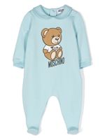 Moschino Kids grenouillère Teddy Bear en coton - Bleu