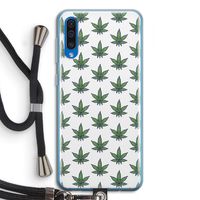 Weed: Samsung Galaxy A50 Transparant Hoesje met koord