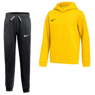 Nike Park 26 Fleece Pullover Hoodie Joggingpak Kids Geel Zwart Nike Park 26 Fleece Pullover Hoodie Joggingpak Kids Geel Zwart
