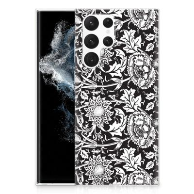 Samsung Galaxy S22 Ultra | TPU Case | Black Flowers