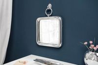 Elegante wandspiegel PORTRET 43cm zilver incl. ophanging - 41538 - thumbnail