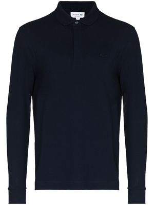 Lacoste polo à logo brodé - Bleu