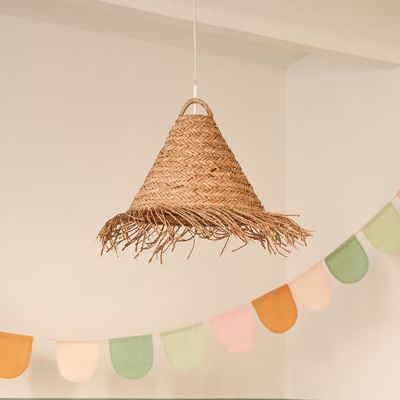 Kave Home Lampenkap 'Fonteta' Zeegras, Ø40cm