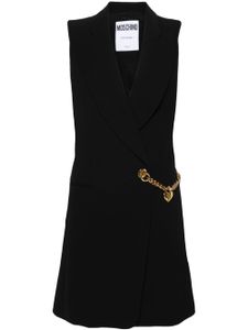 Moschino robe courte à boutonnière croisée - Noir