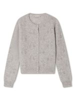 Bonpoint cardigan en maille ajourée - Gris - thumbnail