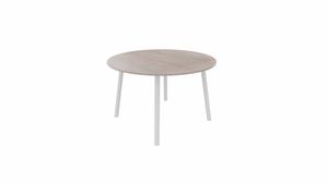 Tafel 9311 rond - 80 cm. - Wit - Eiken Robson - Wit