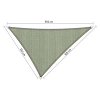Shadow Comfort driehoek 2,5x3x3,5m moonstone groen - thumbnail