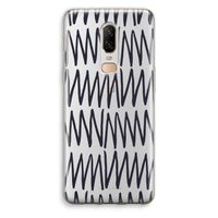 Marrakech Zigzag: OnePlus 6 Transparant Hoesje