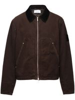 Ferragamo veste bomber à fermeture zippée - Marron