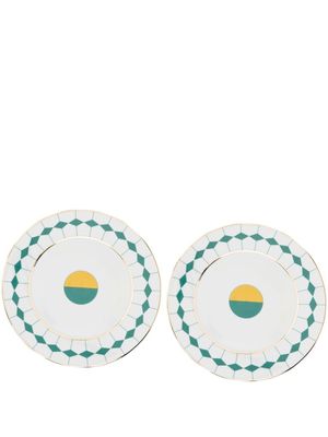 Reflections Copenhagen lot de 2 assiettes à dessert Ponta (23 cm) - Vert