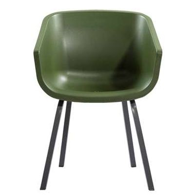 Hartman kuipstoel Amalia - groen - aluminium onderstel
