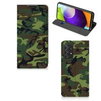 Samsung Galaxy A52 | Hoesje met Magneet | Army Dark