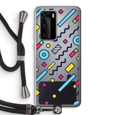 8-bit N°8: Huawei P40 Pro Transparant Hoesje met koord