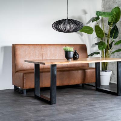 Sevn Eetkamerbank 'Jelle' 170cm, kleur cognac
