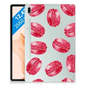 Samsung Galaxy Tab S7FE Tablet Cover Pink Macarons