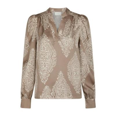 Neo noir - Beige | Dames | Blouse | Beige | 42 | regular | Kamst mode