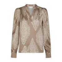 Neo noir - Beige | Dames | Blouse | Beige | 42 | regular | Kamst mode