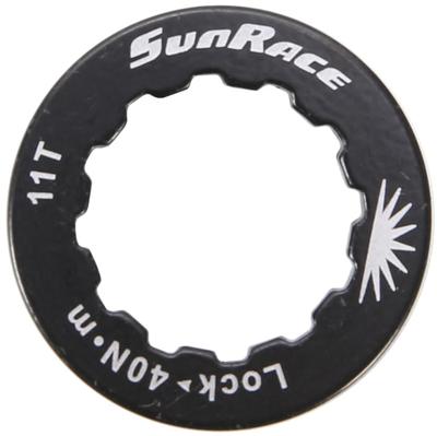 SunRace Lockring alu, black,f.11t.