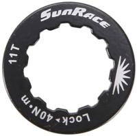 SunRace Lockring alu, black,f.11t.