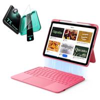 iPad 10th Gen Flex Keyboard Case (Detachable) Protection Bundle - US Layout-Pink