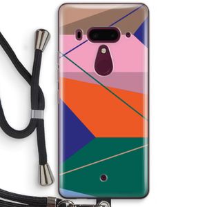 Gestalte 1: HTC U12+ Transparant Hoesje met koord