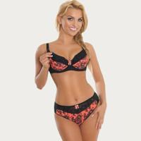 BB String Mama Hannah Coral/Zwart Tropische String BB String Mama Hannah Coral/Zwart Tropische String