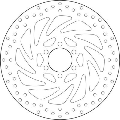 BREMBO Serie Oro remschijf, remschijven voor de moto, vast 68B407P5