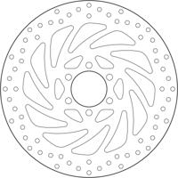 BREMBO Serie Oro remschijf, remschijven voor de moto, vast 68B407P5
